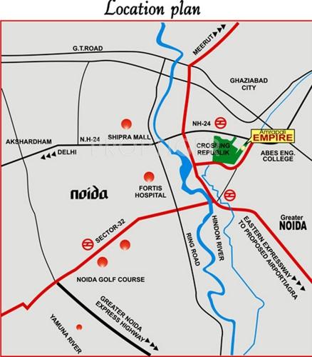 Images for Location Plan of Amrapali Empire empire Images for Location Plan of Amrapali Empire