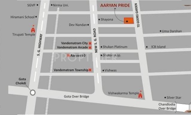  pride Images for Location Plan of Aaryan Pride