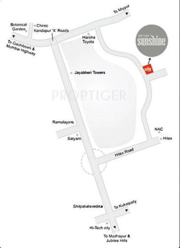  sunshine Images for Location Plan of Sri Aditya Sunshine