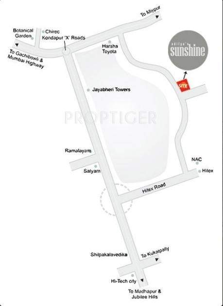  sunshine Images for Location Plan of Sri Aditya Sunshine