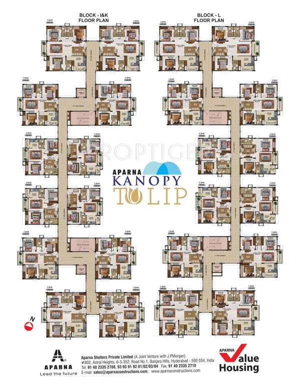  kanopy tulip Images for Cluster Plan of Aparna Kanopy Tulip