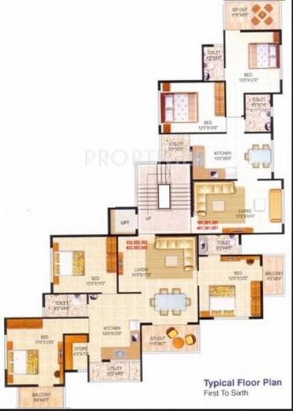 Images for Cluster Plan of Gajra Mallhar Apartment