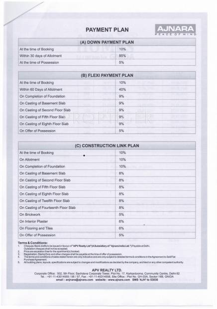  homes Images for Payment Plan of Ajnara Homes