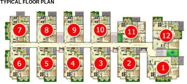  flora ncb Tower A Cluster Plan