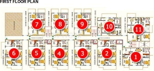  flora ncb Tower A Cluster Plan