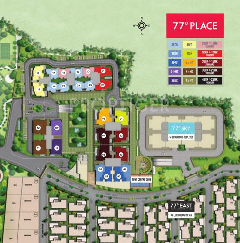  77-place Images for Layout Plan of DivyaSree 77 Place