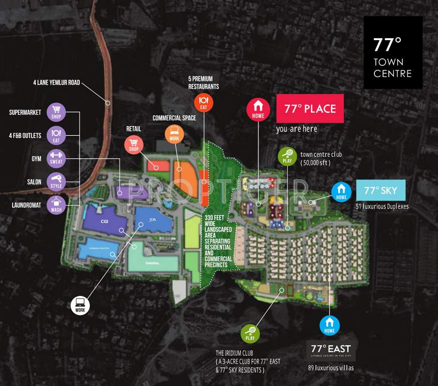  77 place Images for Master Plan of DivyaSree 77 Place