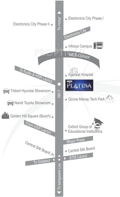  platina Images for Location Plan of MJR Platina