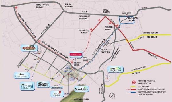 Images for Location Plan of Ireo City Plots Images for Location Plan of Ireo City Plots