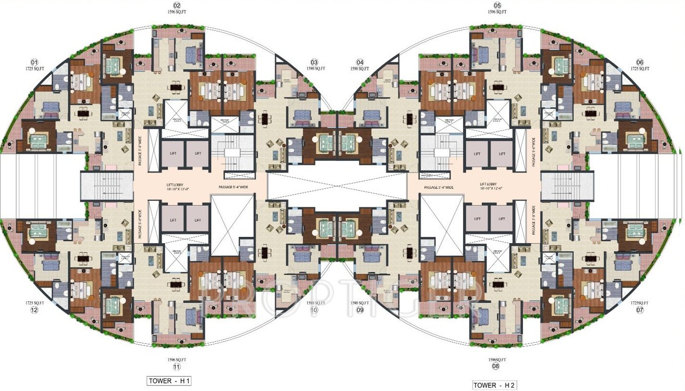 Images for Cluster Plan of Supertech Albaria