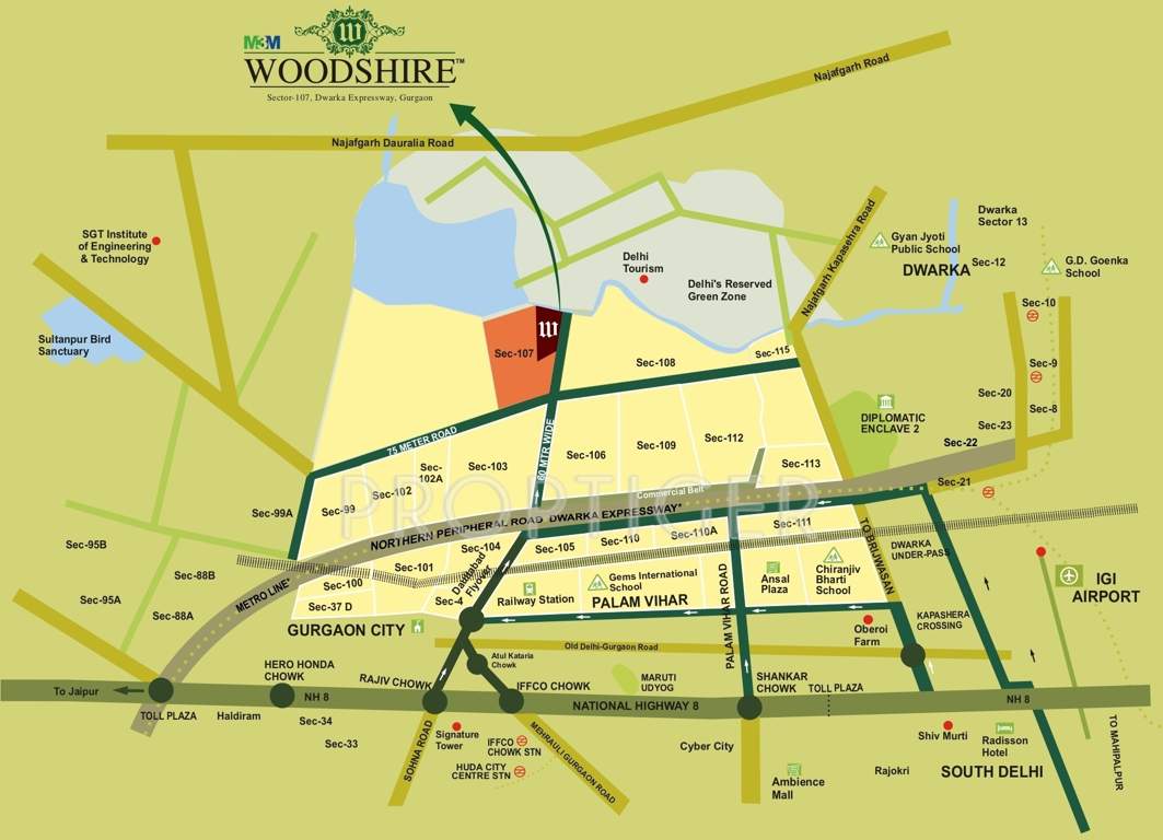  woodshire Images for Location Plan of M3M Woodshire