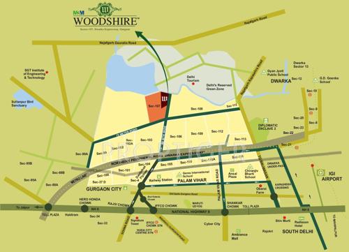 Images for Location Plan of M3M Woodshire woodshire Images for Location Plan of M3M Woodshire