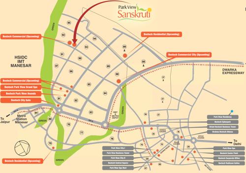  park-view-sanskruti Images for Location Plan of Bestech Park View Sanskruti