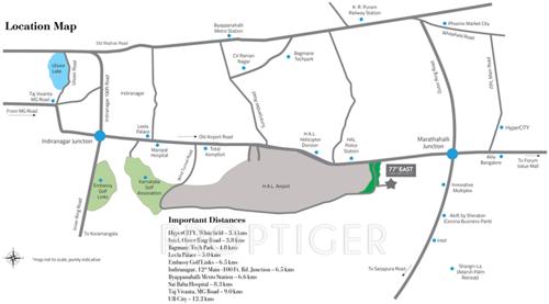  77-east Images for Location Plan of DivyaSree 77 East
