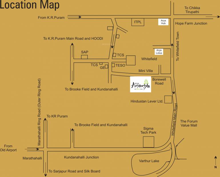  ananya Images for Location Plan of Arya Realtors Ananya