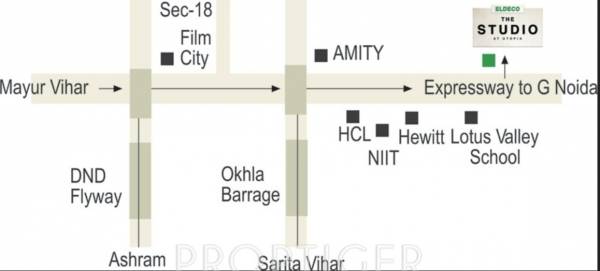  the-studio Images for Location Plan of Eldeco The Studio