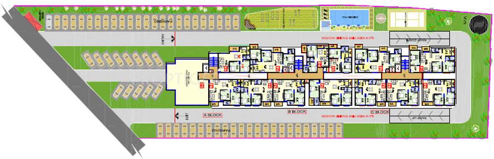  queens pride Layout Plan