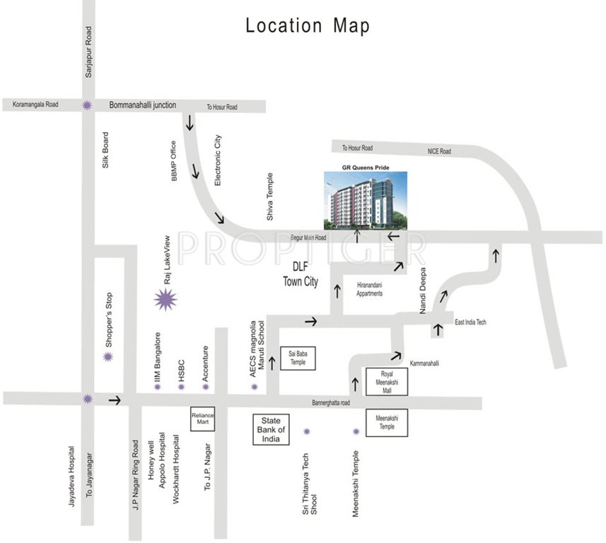  queens pride Location Plan