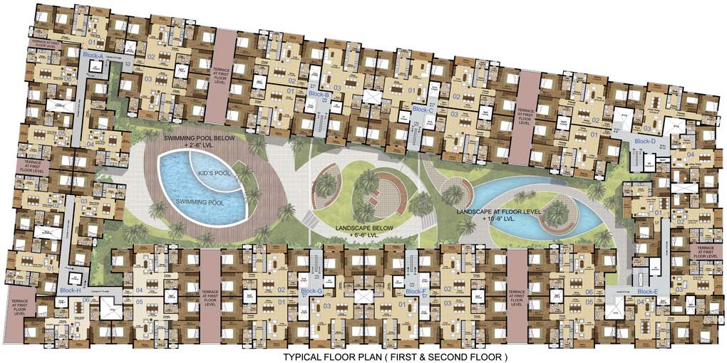 Images for Cluster Plan of Lancor The Central Park Lake Front