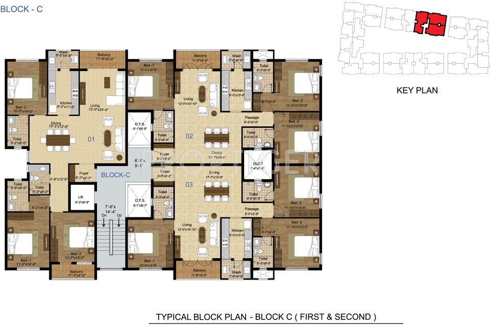 Images for Cluster Plan of Lancor The Central Park Lake Front