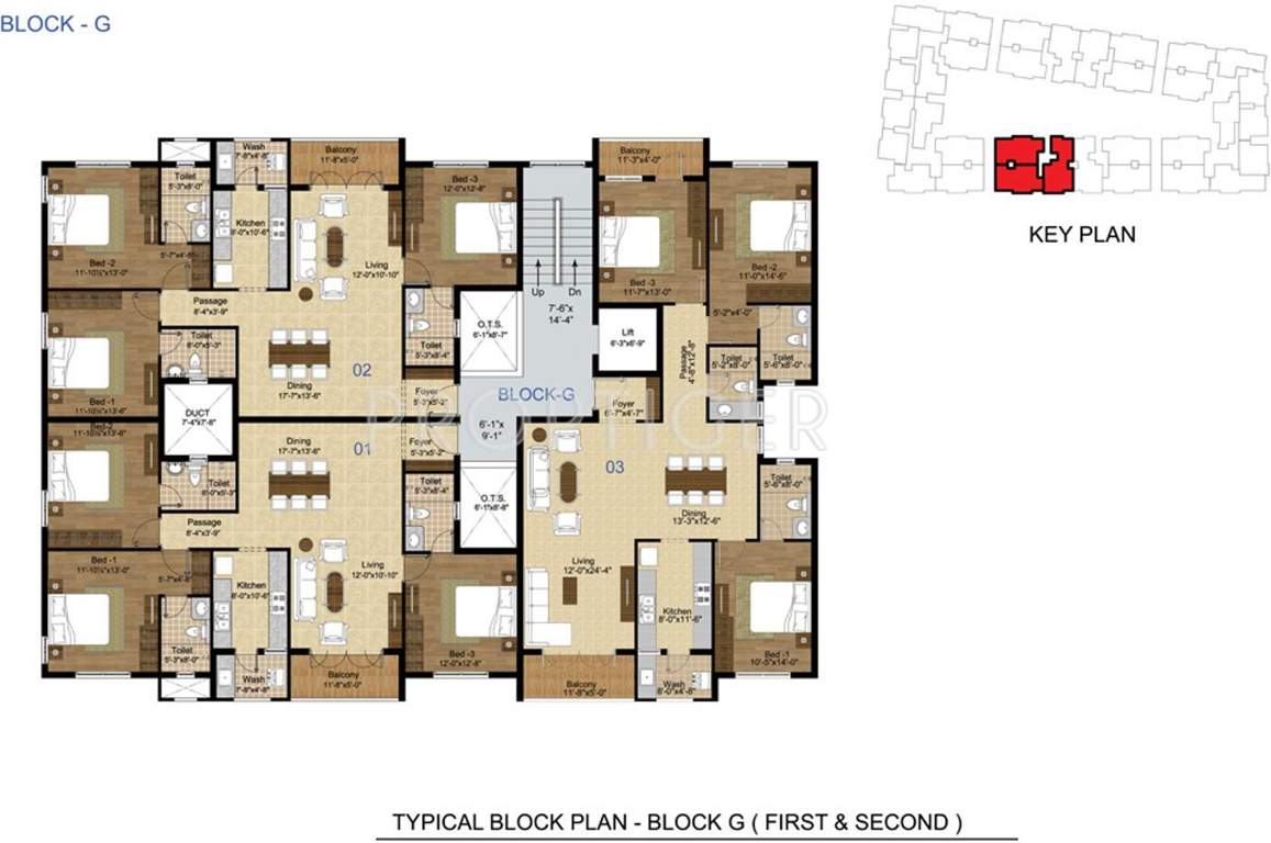 Images for Cluster Plan of Lancor The Central Park Lake Front