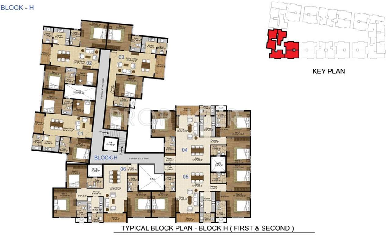 Images for Cluster Plan of Lancor The Central Park Lake Front