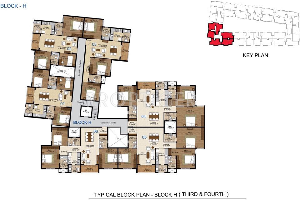 Images for Cluster Plan of Lancor The Central Park Lake Front
