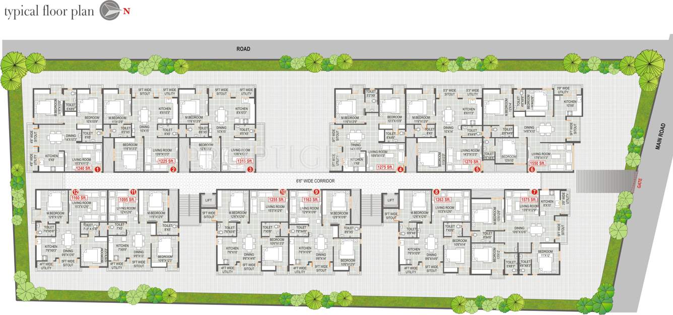 orchid Images for Cluster Plan of Saroj Orchid