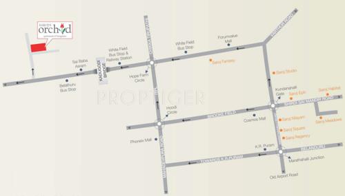 orchid Images for Location Plan of Saroj Orchid