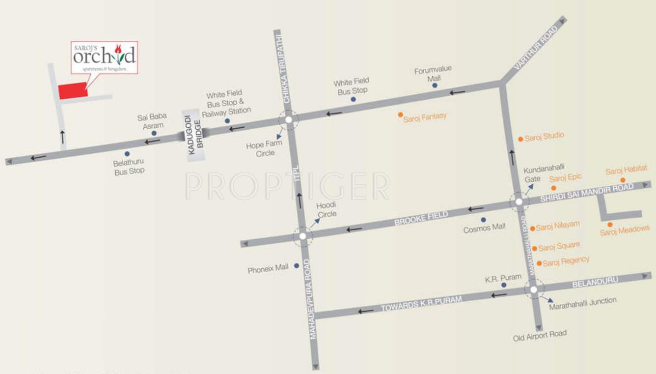 orchid Images for Location Plan of Saroj Orchid