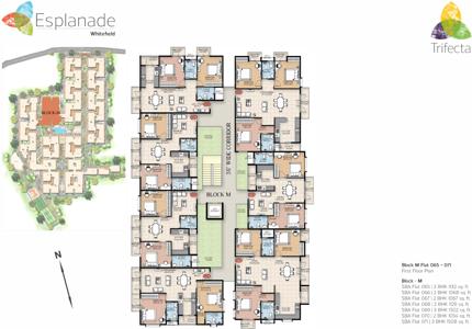 trifecta esplanade block m cluster plan for 1st floor 648858