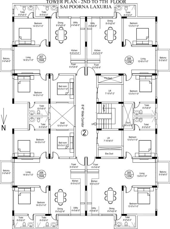  sai poorna luxuria Images for Cluster Plan of Srinivasa Sai Poorna Luxuria