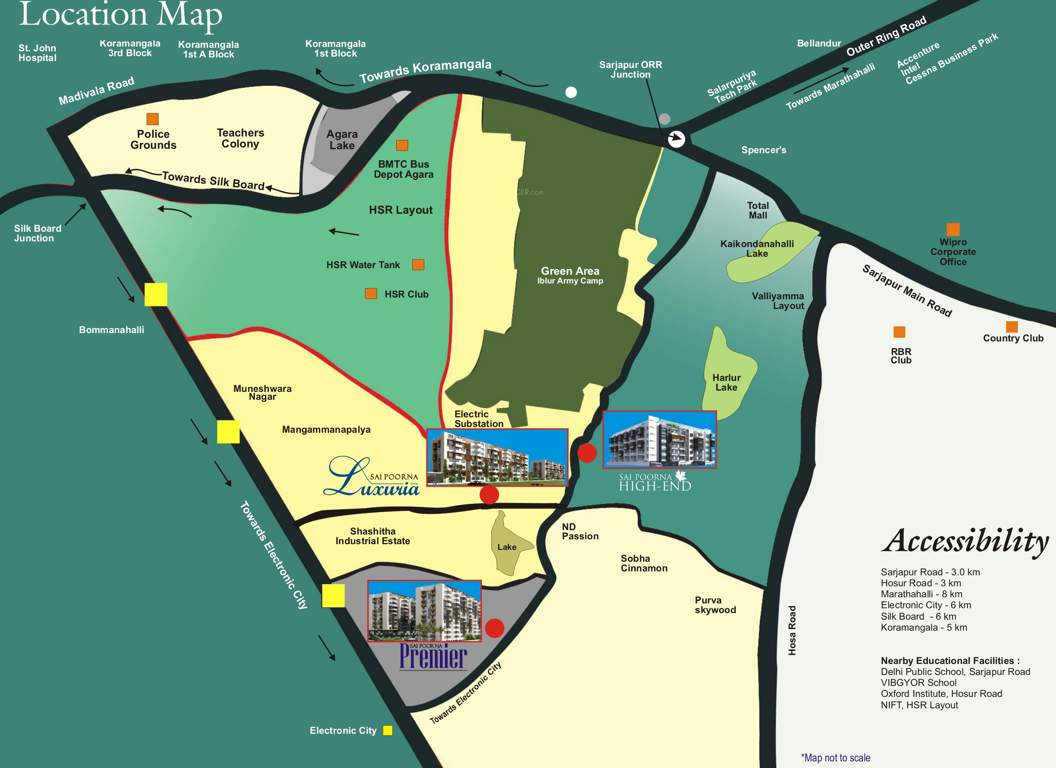  sai poorna luxuria Images for Location Plan of Srinivasa Sai Poorna Luxuria