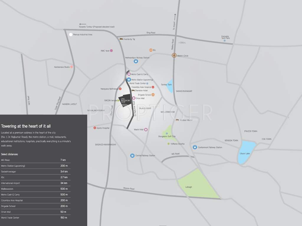  one bangalore west Images for Location Plan of Phoenix One Bangalore West