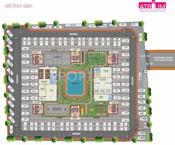  atrium Images for Cluster Plan of Urban Tree Atrium