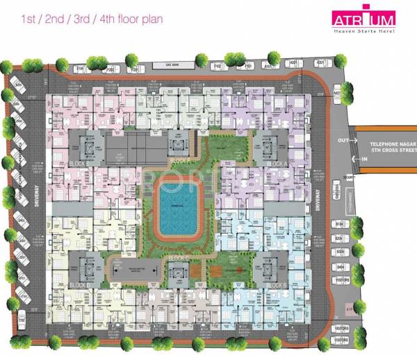  atrium Images for Cluster Plan of Urban Tree Atrium