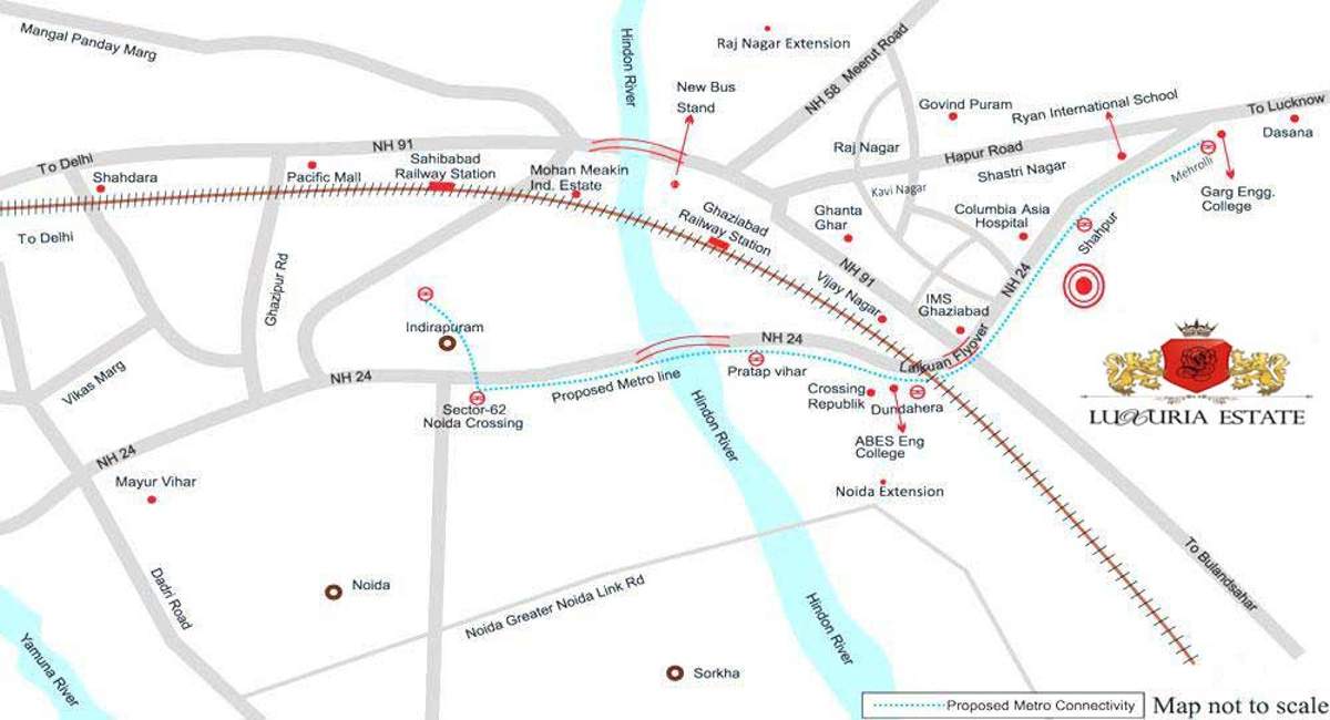 luxuria estate Images for Location Plan of Aditya Luxuria Estate