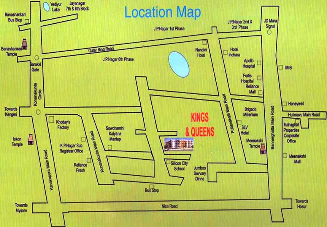  kings and queen Location Plan