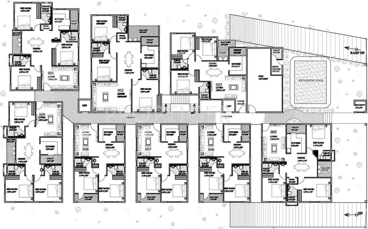  beau monde Images for Cluster Plan of Adithya Beau Monde