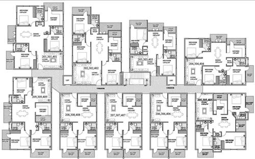  beau-monde Images for Cluster Plan of Adithya Beau Monde