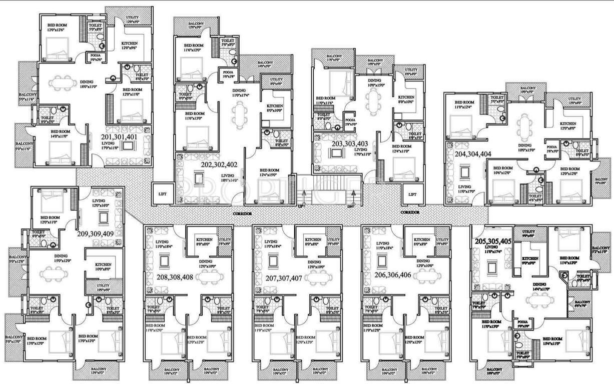  beau monde Images for Cluster Plan of Adithya Beau Monde