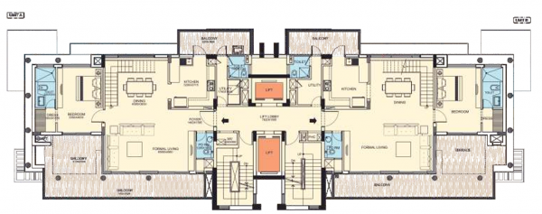  the-leaf Tower B1&B2,B7,B8,B9&B10-15 Level Cluster Plan