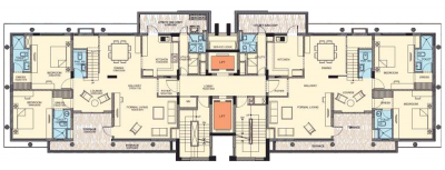  the-leaf Tower B3,B4,B5&B6-11 Level Cluster Plan