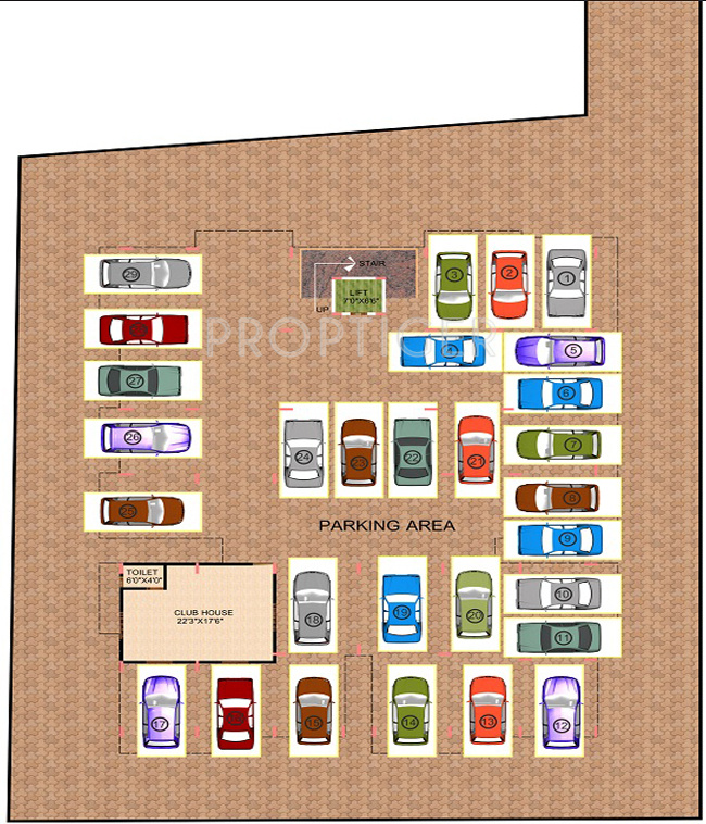 arihant developers nirmal residency Nirmal Residency Cluster Plan for Ground Floor