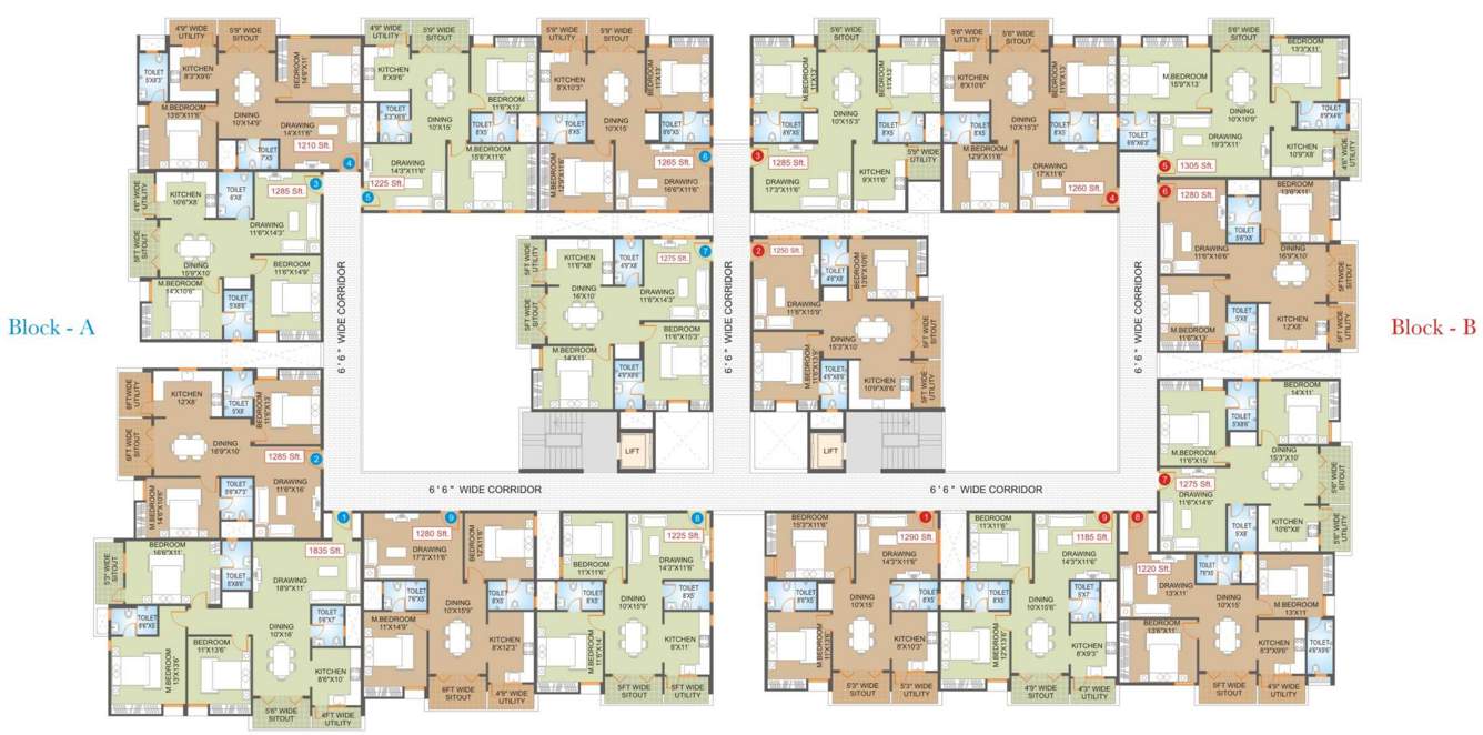  enclave Images for Cluster Plan of Saroj Enclave