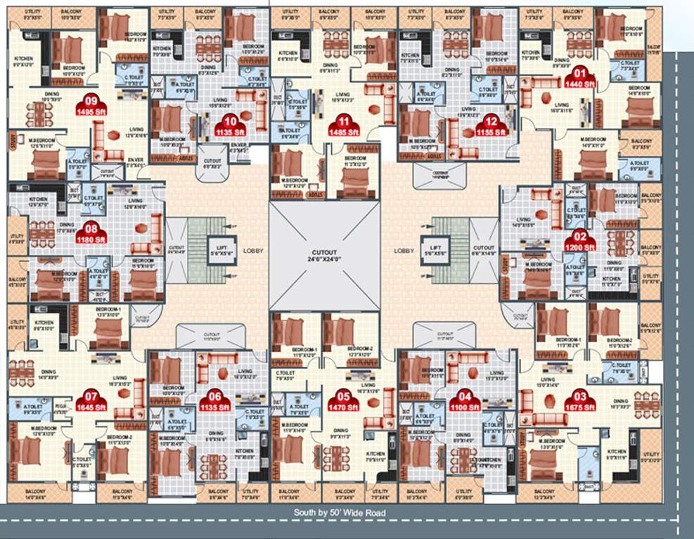  prince Images for Cluster Plan of Neeladri Prince