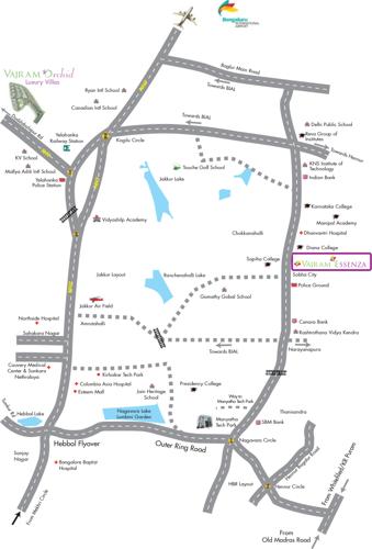  essenza Images for Location Plan of Vajram Essenza