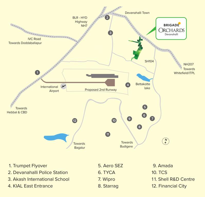  orchards pavilion villas Images for Location Plan of Brigade Orchards Pavilion Villas