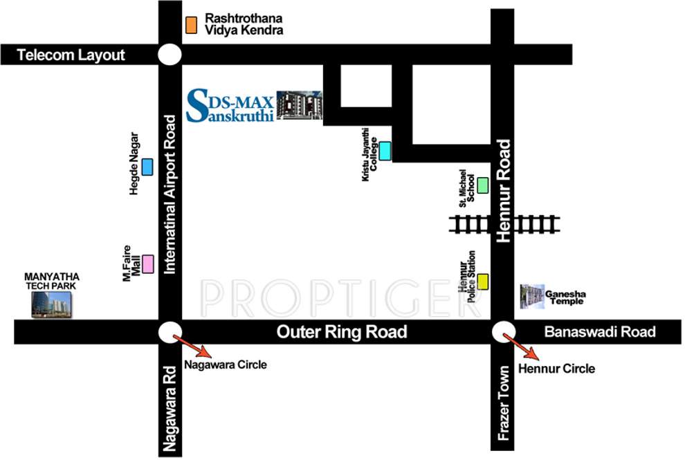 ds max sanskruthi Images for Location Plan of DS DSMAX SANSKRUTHI