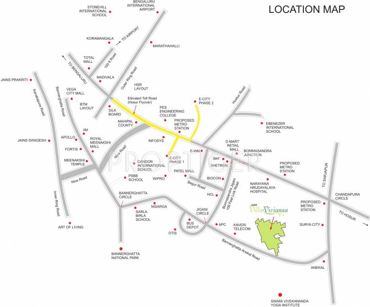 Images for Location Plan of Jain Villa Vivianaa